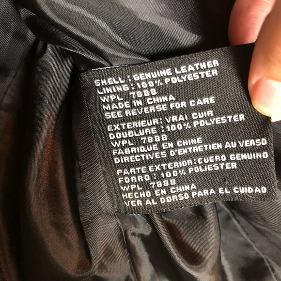 MICHAEL Michael Kors Black Leather Moto Jacket - Picture 3 of 5